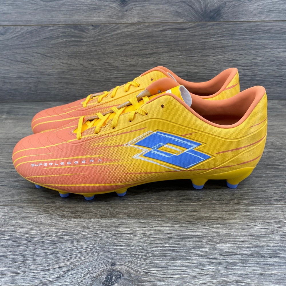 Lotto Solista 700 FG Soccer Cleats Yellow Orange Men US 10 EU 43 UK 9